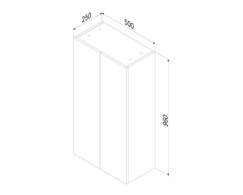 Подвесной шкаф AM.PM X-joy 50 M85CHX0502WG над стиральной машиной цвет Белый