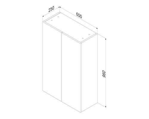 Подвесной шкаф AM.PM X-joy 60 M85CHX0602WG над стиральной машиной цвет Белый