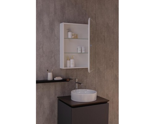 Зеркальный шкаф AQUAme AQM9202 60 с подсветкой цвет Белый