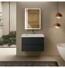 Тумба под раковину AQUAme S3 80 AQM900380GM подвесная цвет Антрацит