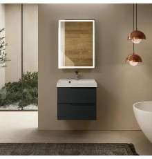 Тумба под раковину AQUAme S3 60 AQM900360GM подвесная цвет Антрацит