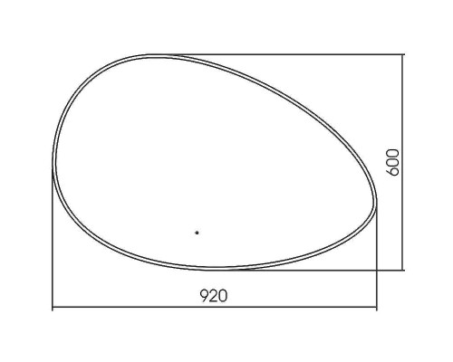 Зеркало Abber Kontur 92 AG6301SC-0.92 с подсветкой с бесконтактным выключателем и диммером
