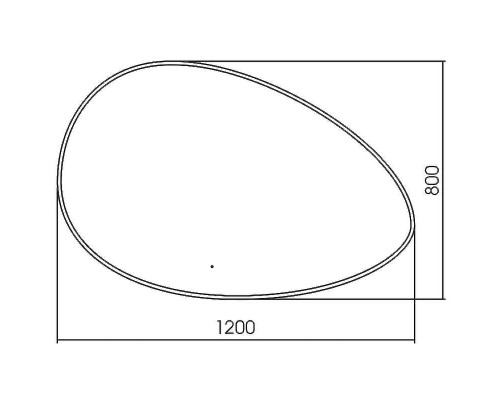 Зеркало Abber Kontur 120 AG6301SCL-1.2 с подсветкой с бесконтактным выключателем и диммером