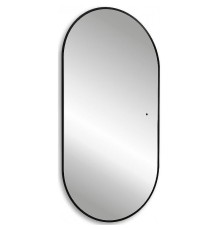 Зеркало Abber Kontur 55 AG6302SCB с подсветкой Черное с бесконтактным выключателем и диммером