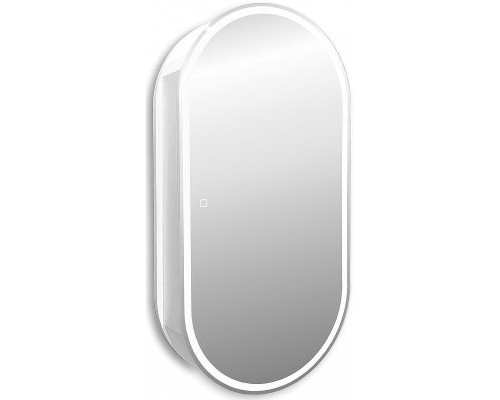Зеркальный шкаф Abber Kontur 50 AG6339S с подсветкой Белый