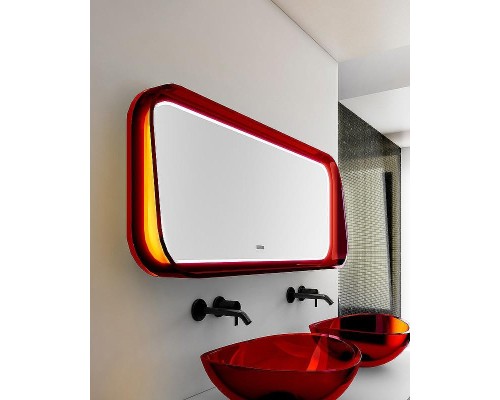 Зеркало Abber Kristall 120 AT6702Rubin с подсветкой с многофункциональной панелью