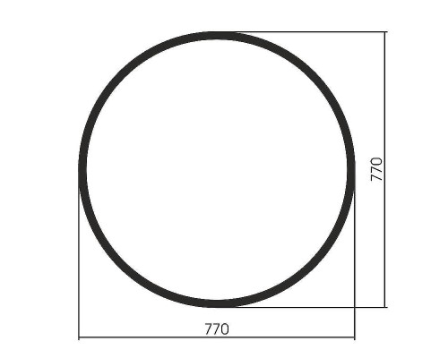 Зеркало Abber Mond 77 AG6201B Черное