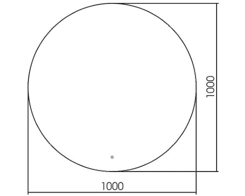 Зеркало Abber Mond 100 AG6203SL-1.0 с подсветкой с сенсорным выключателем и диммером