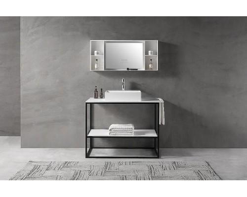 Консоль под раковину Abber Stein 100 AS2631 Белая матовая