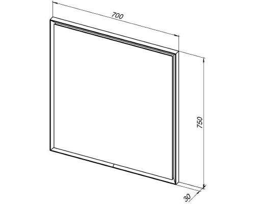 Зеркало Allen Brau Activity 70 1.340026.WM с подсветкой с сенсорным выключателем с подогревом цвет Белый матовый