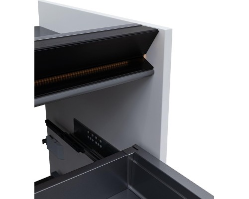 Тумба под раковину Allen Brau Activity 70 1.34003.WM подвесная цвет Белый матовый+Черный браш