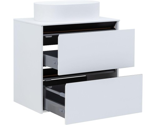 Тумба под раковину Allen Brau Activity 70 1.34003.WM подвесная цвет Белый матовый+Черный браш