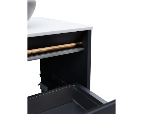 Тумба под раковину Allen Brau Activity 100 1.34006.AM подвесная цвет Антрацит матовый+Черный браш