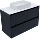 Тумба под раковину Allen Brau Activity 100 1.34006.AM подвесная цвет Антрацит матовый+Черный браш
