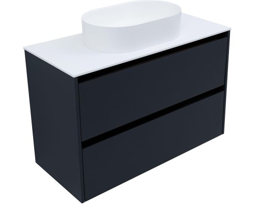 Тумба под раковину Allen Brau Activity 100 1.34006.AM подвесная цвет Антрацит матовый+Черный браш