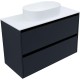 Тумба под раковину Allen Brau Activity 100 1.34006.AM подвесная цвет Антрацит матовый+Черный браш
