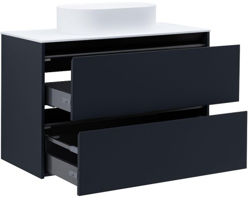 Тумба под раковину Allen Brau Activity 100 1.34006.AM подвесная цвет Антрацит матовый+Черный браш