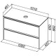 Тумба под раковину Allen Brau Activity 100 1.34006.AM подвесная цвет Антрацит матовый+Черный браш