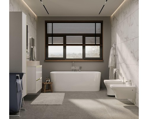 Шкаф пенал Allen Brau Activity 35 1.34008.WM подвесной цвет Белый матовый+Олива браш