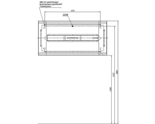 Зеркало Allen Brau Infinity 60 1.21020.WT с подсветкой Белое с сенсорным выключателем
