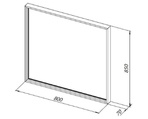 Зеркало Allen Brau Liberty 80 1.330014.60 с подсветкой Медь браш с сенсорным выключателем