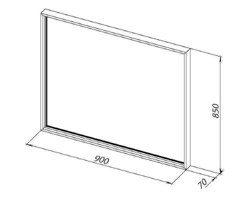 Зеркало Allen Brau Liberty 90 1.330015.60 с подсветкой Медь браш с сенсорным выключателем