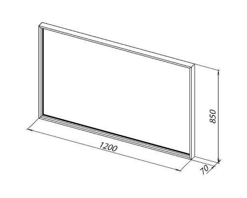 Зеркало Allen Brau Liberty 120 1.330017.60 с подсветкой Медь браш с сенсорным выключателем