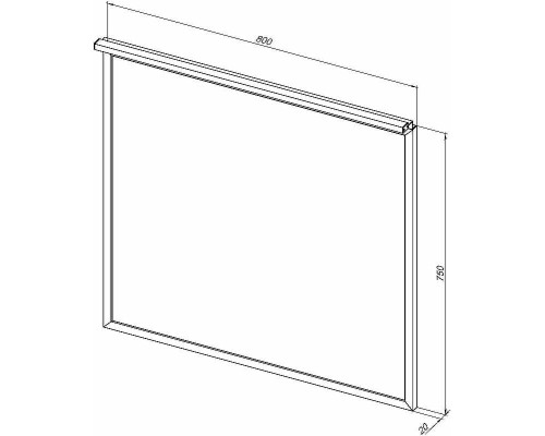Зеркало Allen Brau Priority 80 1.31015.02 с подсветкой Серебро браш