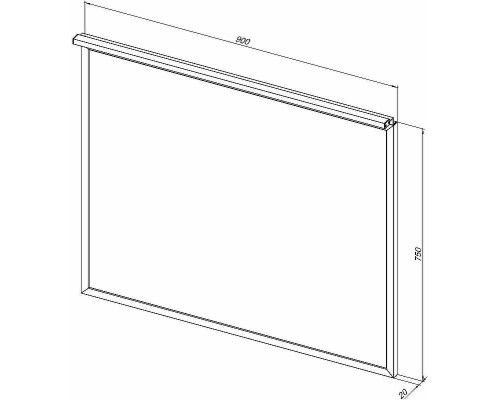 Зеркало Allen Brau Priority 90 1.31016.02 с подсветкой Серебро браш