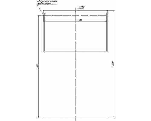 Зеркало Allen Brau Priority 120 1.31018.02 с подсветкой Серебро браш
