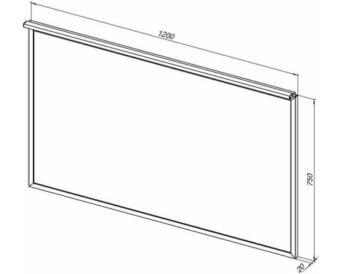 Зеркало Allen Brau Priority 120 1.31018.BB с подсветкой Черный браш