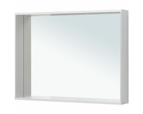 Зеркало Allen Brau Reality 100 1.32020.02 с подсветкой Серебро браш с сенсорным выключателем