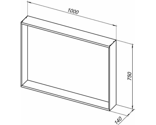 Зеркало Allen Brau Reality 100 1.32020.03 с подсветкой Латунь браш с сенсорным выключателем