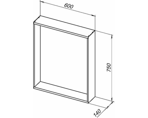 Зеркало Allen Brau Reality 60 1.32016.03 с подсветкой Латунь браш с сенсорным выключателем