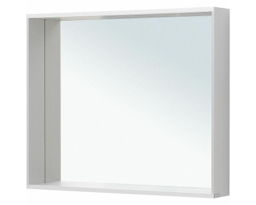 Зеркало Allen Brau Reality 90 1.32019.02 с подсветкой Серебро браш с сенсорным выключателем