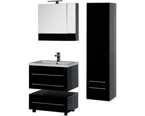 Зеркальный шкаф Aquanet Верона 75 175385 L Черный