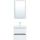 Комплект мебели для ванной Aquanet Беркли 50 306356 подвесной Белый глянец