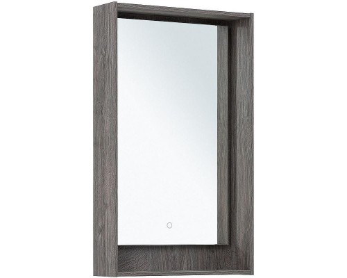 Зеркало Aquanet Милан 50 336392 с подсветкой Дуб рошелье с сенсорным выключателем