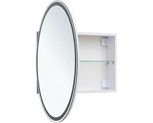 Зеркальный шкаф Aquanet Оптима 70 344785 с подсветкой Белый