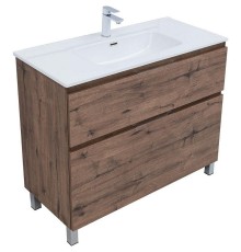 Тумба под раковину Aquanet Алвита New 100 344130 Дуб веллингтон табак