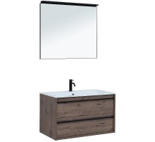 Комплект мебели для ванной Aquanet Lino 90 271958 подвесной Дуб Веллингтон