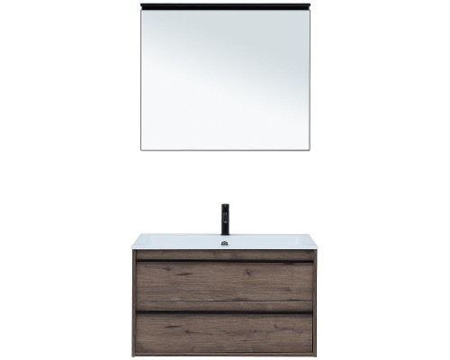Комплект мебели для ванной Aquanet Lino 90 271958 подвесной Дуб Веллингтон