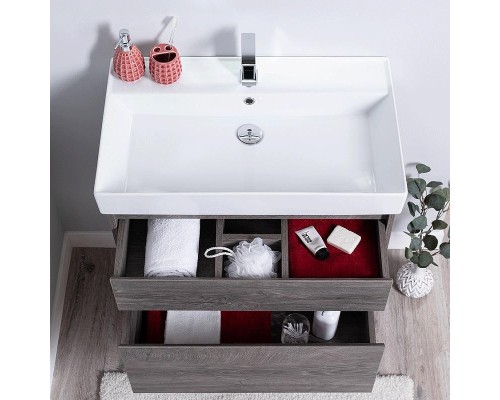 Комплект мебели для ванной Aquanet Nova Lite 75 242904 подвесной Дуб рошелье