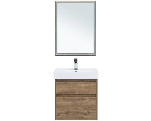 Зеркало Aquanet Nova Lite 60 249510 с подсветкой Дуб рустикальный