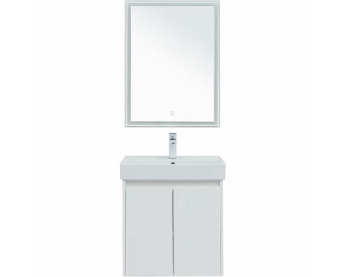 Комплект мебели для ванной Aquanet Nova Lite 60 302532 подвесной Белый глянец