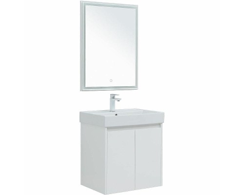 Комплект мебели для ванной Aquanet Nova Lite 60 302532 подвесной Белый глянец
