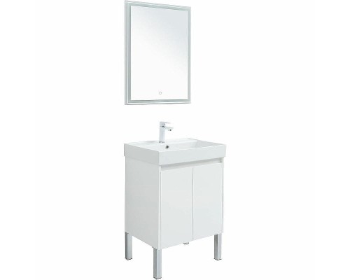 Комплект мебели для ванной Aquanet Nova Lite 60 302532 подвесной Белый глянец