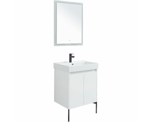 Комплект мебели для ванной Aquanet Nova Lite 60 302532 подвесной Белый глянец