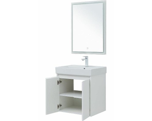 Комплект мебели для ванной Aquanet Nova Lite 60 302532 подвесной Белый глянец