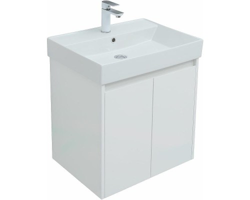 Комплект мебели для ванной Aquanet Nova Lite 60 302532 подвесной Белый глянец